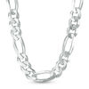 Thumbnail Image 1 of 7.9mm Figaro Chain Necklace in Sterling Silver - 24"