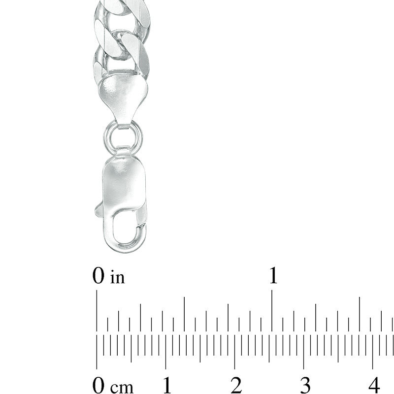 Main Image 2 of 7.9mm Figaro Chain Necklace in Sterling Silver - 30"