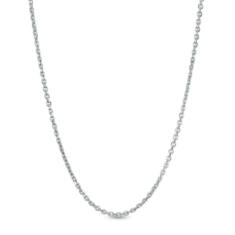 035 Gauge Cable Chain Necklace in Sterling Silver - 18"