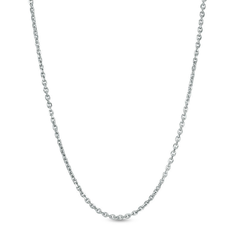 Main Image 1 of 035 Gauge Cable Chain Necklace in Sterling Silver - 18"