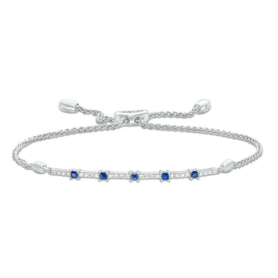 Vera Wang Love Collection Blue Sapphire and 1/6 CT. T.W.