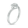 Thumbnail Image 2 of 1/6 CT. T.W. Composite Diamond Heart-Shaped Frame Promise Ring in 10K White Gold