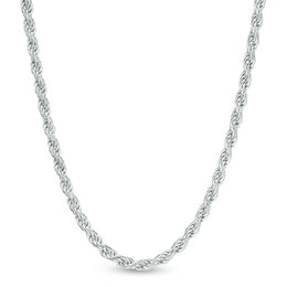 040 Gauge Rope Chain Necklace in Sterling Silver - 26"