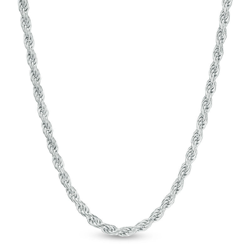040 Gauge Rope Chain Necklace in Sterling Silver - 26"