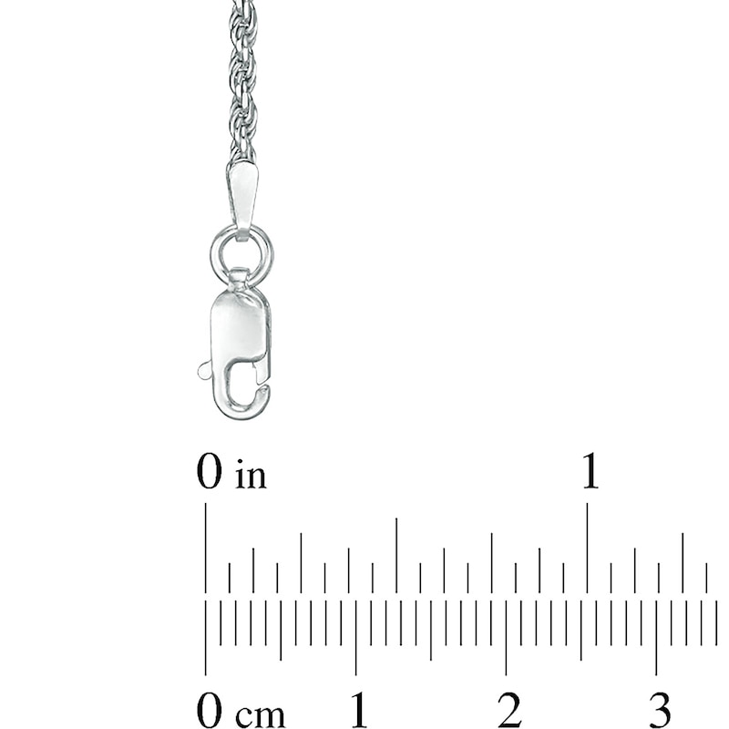 Main Image 3 of 040 Gauge Rope Chain Necklace in Sterling Silver - 26"