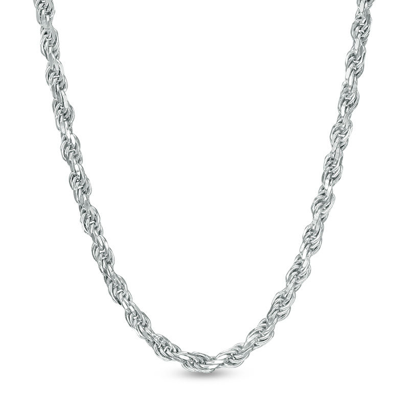050 Gauge Rope Chain Necklace in Sterling Silver - 30"