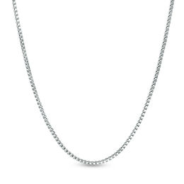 014 Gauge Box Chain Necklace in Sterling Silver - 18&quot;