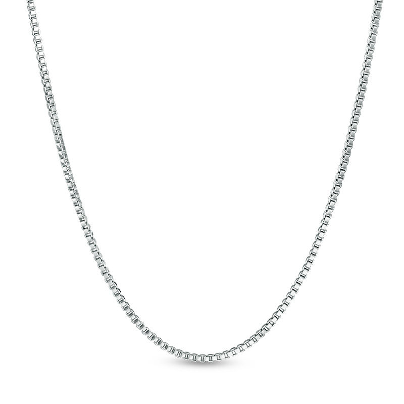 014 Gauge Box Chain Necklace in Sterling Silver - 18"