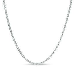 014 Gauge Box Chain Necklace in Sterling Silver - 16&quot;
