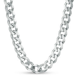6.5mm Curb Chain Necklace in Sterling Silver - 22&quot;