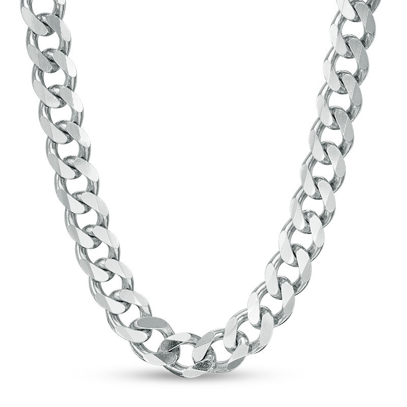 6.5mm Curb Chain Necklace in Sterling Silver - 22"