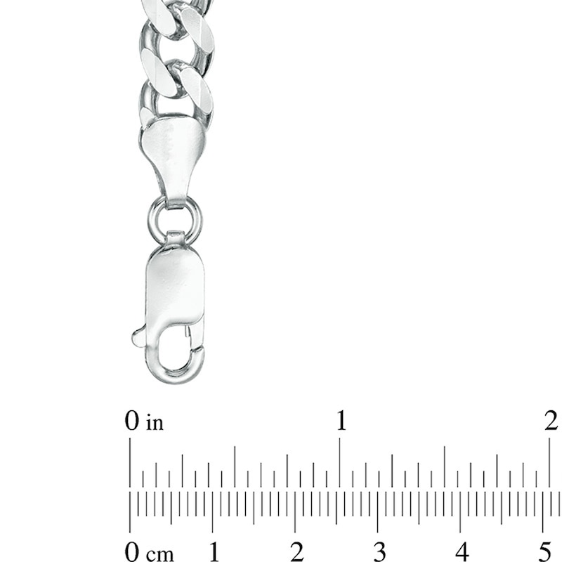 Main Image 3 of 6.5mm Curb Chain Necklace in Sterling Silver - 22"