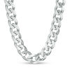 Thumbnail Image 1 of 7.8mm Curb Chain Necklace in Sterling Silver - 24"