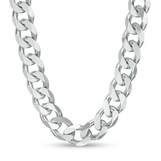 Zales Men's 7.6mm Curb Chain Necklace