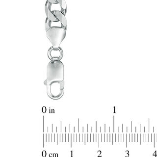 7.8mm Curb Chain Bracelet in Sterling Silver - 8.5"