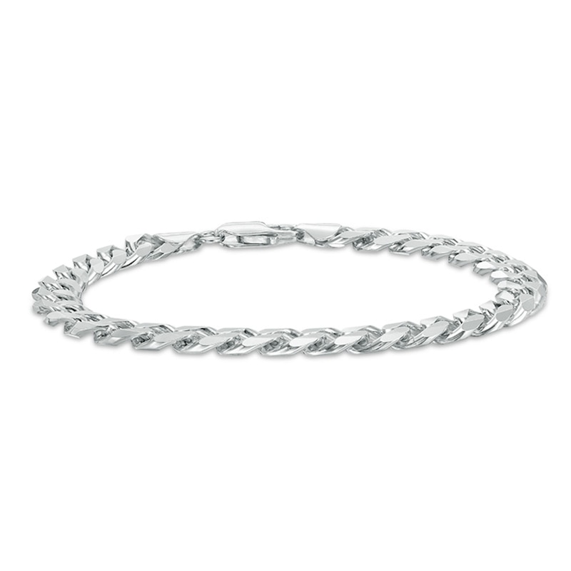 Main Image 3 of 7.8mm Curb Chain Bracelet in Sterling Silver - 8.5"