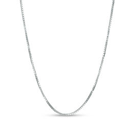 0.55mm Box Chain Necklace in 14K White Gold - 18"