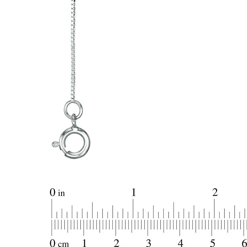 Main Image 2 of 0.55mm Box Chain Necklace in 14K White Gold - 18"