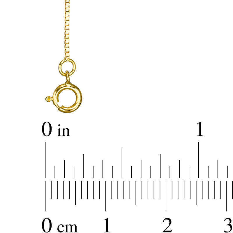 050 Gauge Box Chain Necklace in 14K Gold - 16"