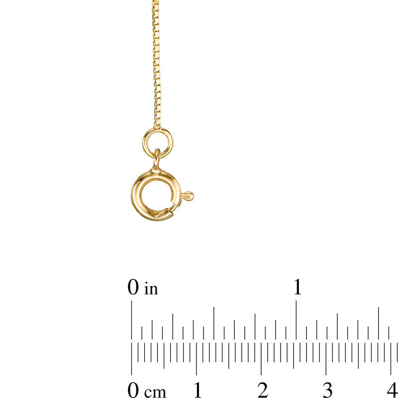 Main Image 2 of 0.55mm Box Chain Necklace in Solid 14K Gold - 18"