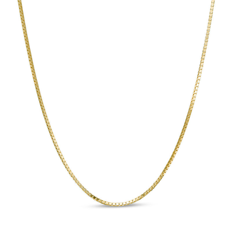 Main Image 1 of 0.55mm Box Chain Necklace in 14K Gold - 16&quot;