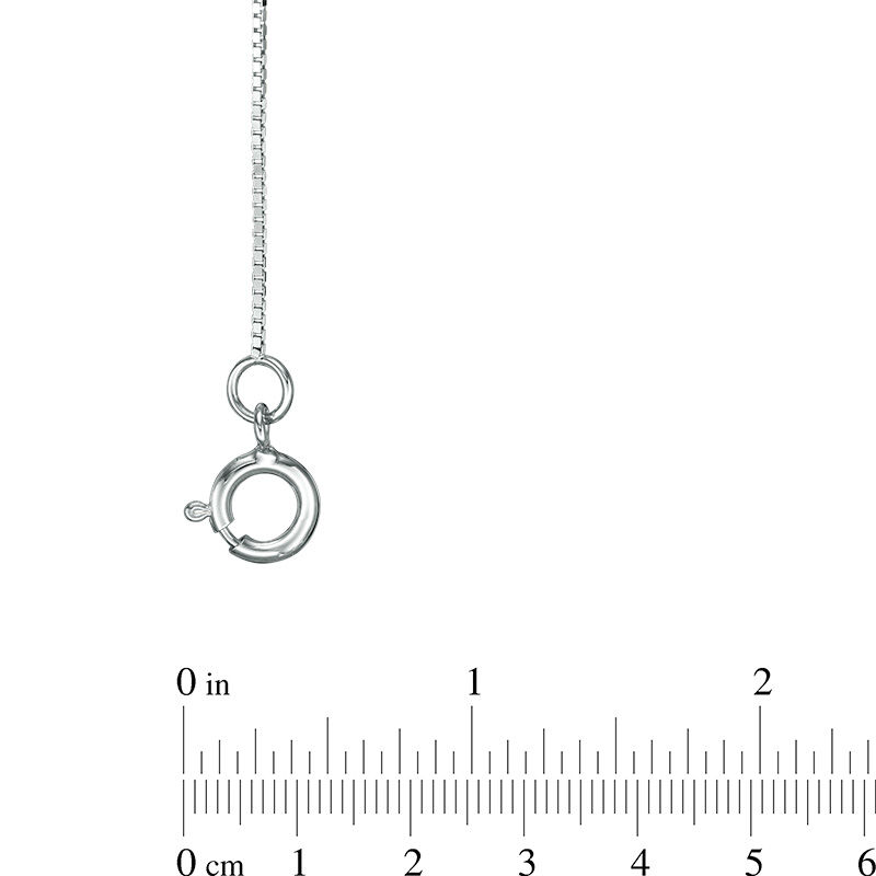 0.55mm Box Chain Necklace in 14K White Gold - 16"