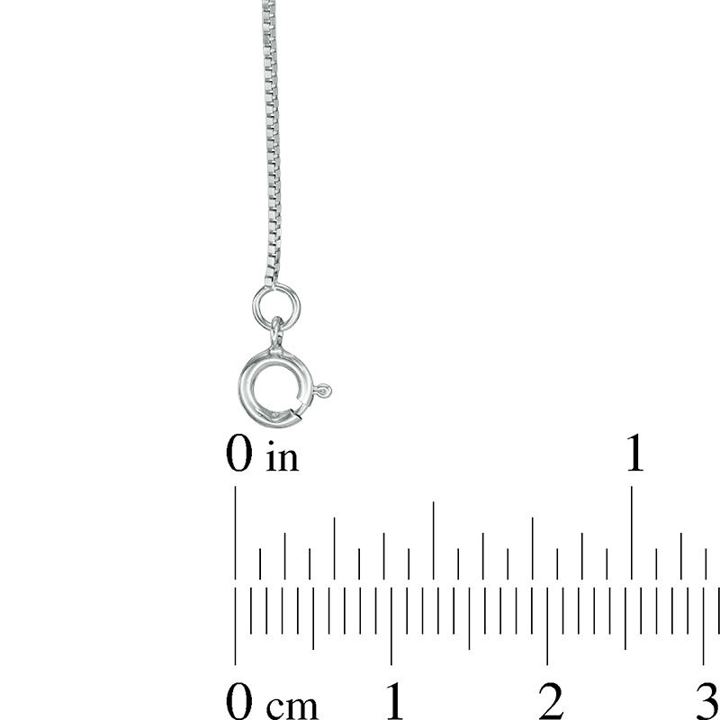 050 Gauge Box Chain Necklace in 14K White Gold - 16"