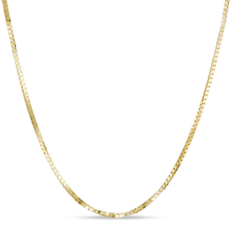 Main Image 1 of 050 Gauge Box Chain Necklace in 14K Gold - 22"