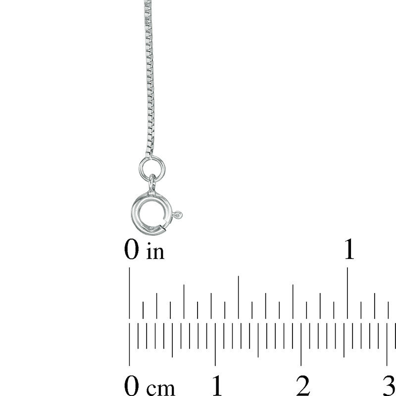 Main Image 2 of 050 Gauge Box Chain Necklace in 14K White Gold - 22"