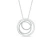 Thumbnail Image 0 of Diamond Accent Three Circle Pendant in Sterling Silver