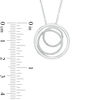 Thumbnail Image 1 of Diamond Accent Three Circle Pendant in Sterling Silver