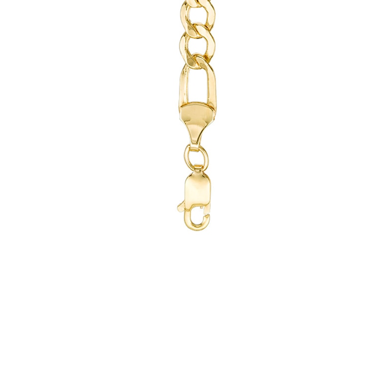5.0mm Figaro Chain Necklace in 14K Gold - 22"