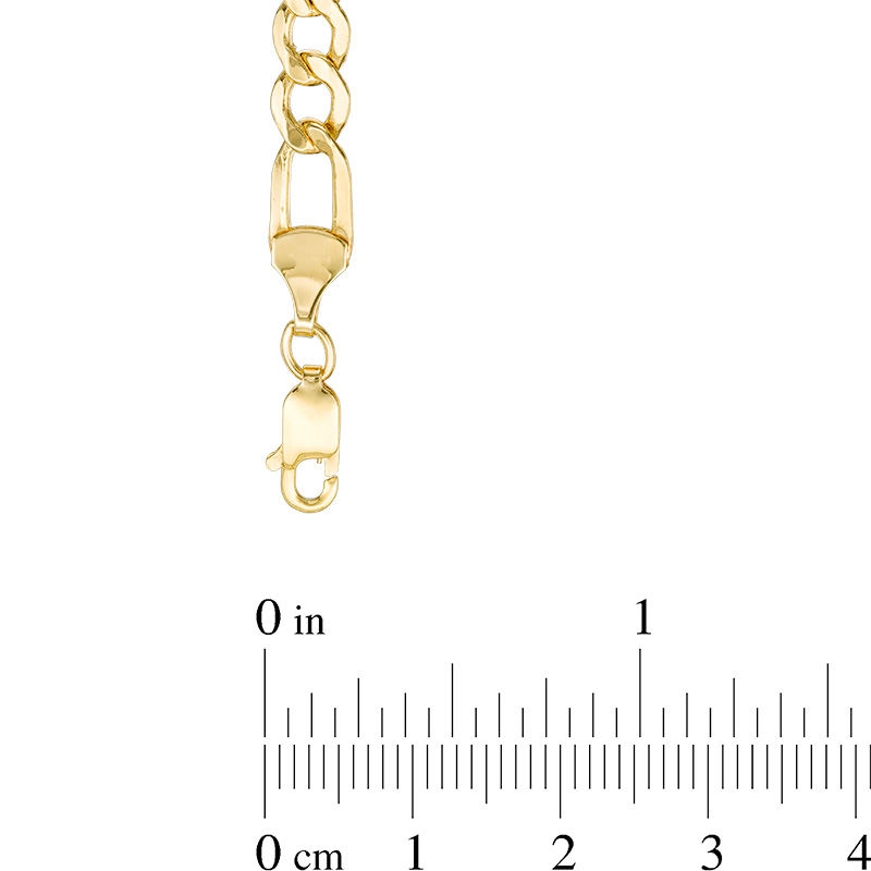 5.0mm Figaro Chain Necklace in 14K Gold - 24"