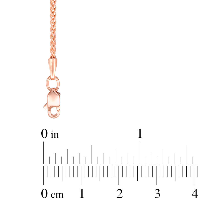 Main Image 2 of 040 Gauge Wheat Chain Necklace in 14K Rose Gold - 18"