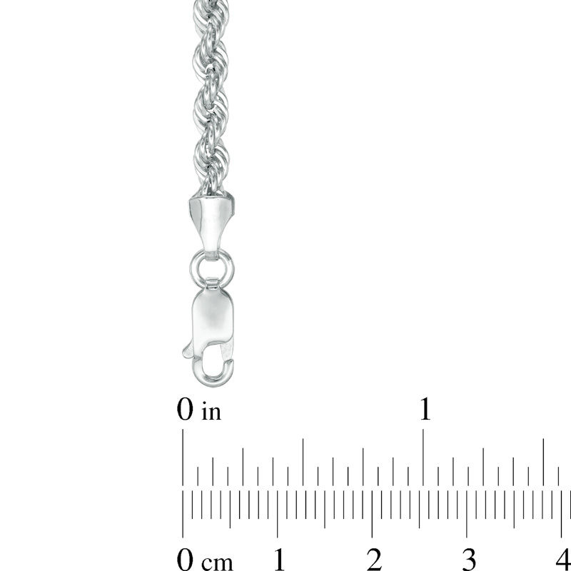 Main Image 2 of 025 Gauge Rope Chain Necklace in 14K White Gold - 22&quot;