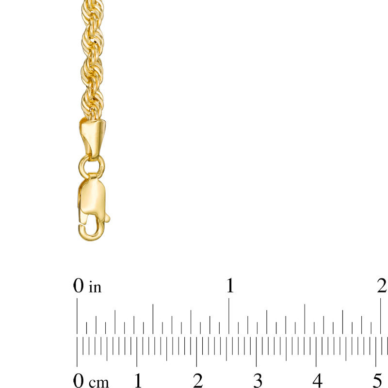 025 Gauge Rope Chain Bracelet in 14K Gold - 8.5"