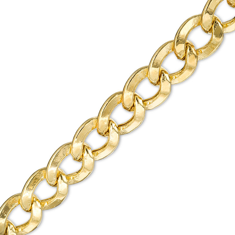 Main Image 1 of 7.0mm Curb Chain Bracelet in 14K Gold - 8.5"