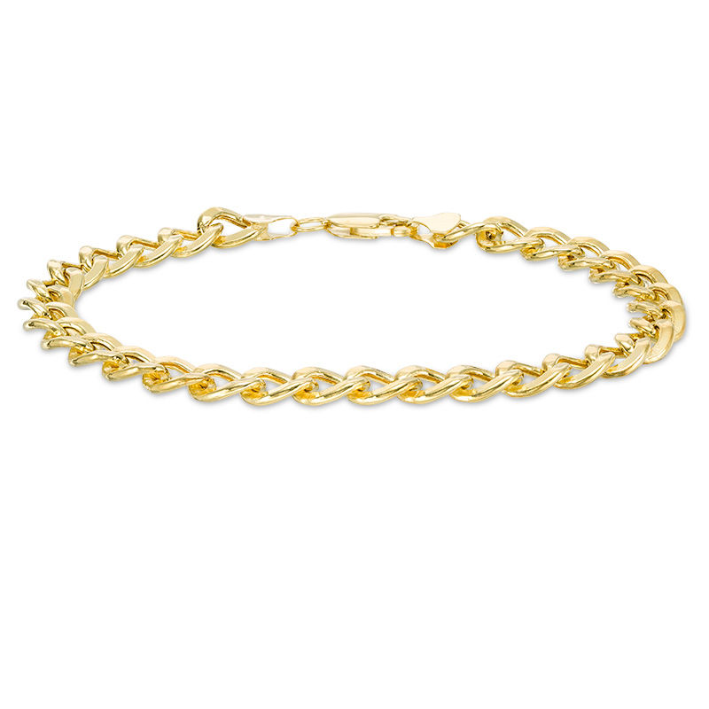 Main Image 2 of 7.0mm Curb Chain Bracelet in 14K Gold - 8.5"