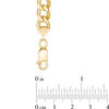 Thumbnail Image 2 of 7.0mm Curb Chain Necklace in 14K Gold - 22"
