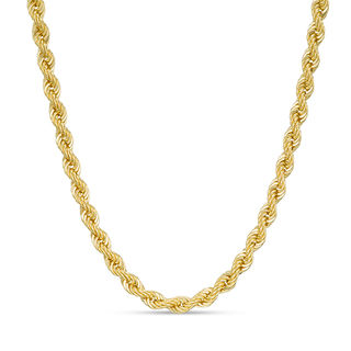 2.5mm Diamond-Cut Rope Chain Necklace in 14K Gold - 20