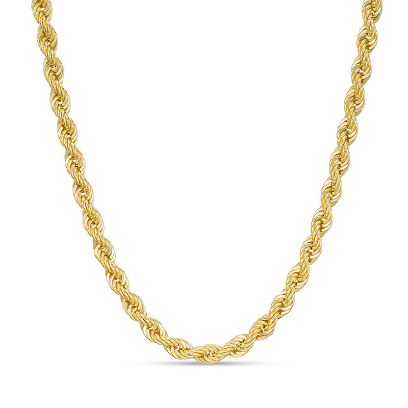 Main Image 1 of 020 Gauge Rope Chain Necklace in 14K Gold - 22"