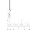 Thumbnail Image 3 of 020 Gauge Rope Chain Necklace in 14K White Gold - 22"