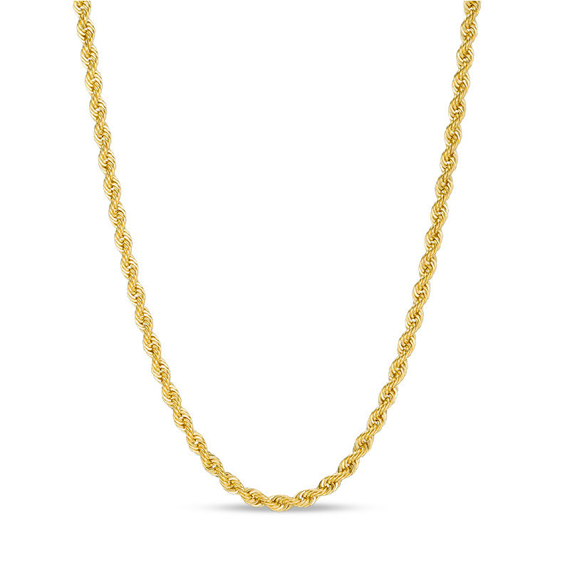 012 Gauge Rope Chain Necklace in 14K Gold - 16"