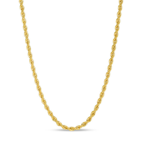 012 Gauge Rope Chain Necklace in 14K Gold 18