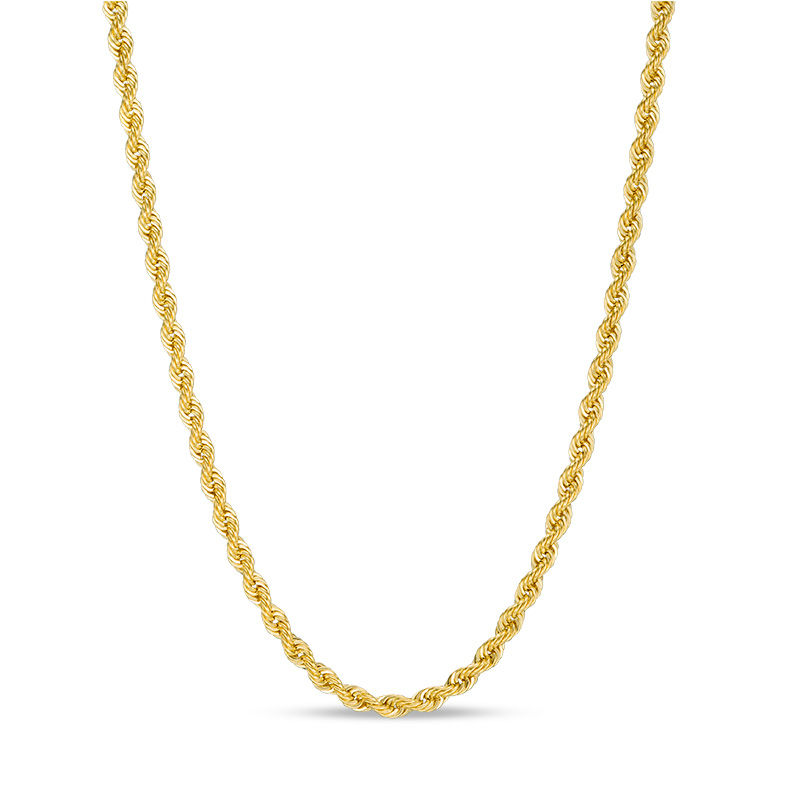 012 Gauge Rope Chain Necklace in 14K Gold - 18"