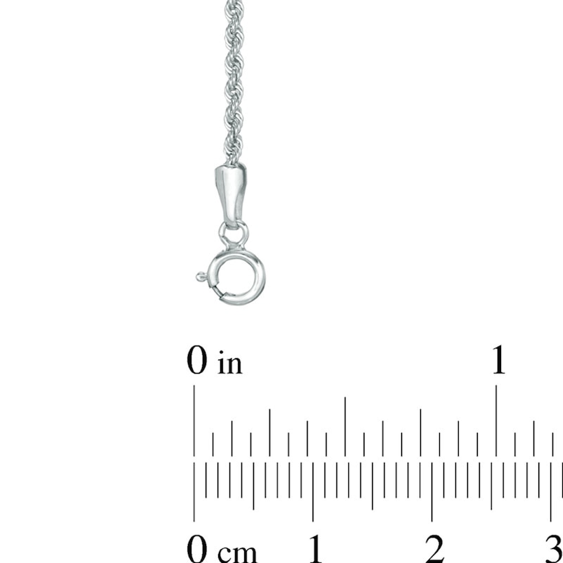 012 Gauge Rope Chain Necklace in 14K White Gold - 18"