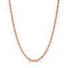 Thumbnail Image 1 of 012 Gauge Rope Chain Necklace in 14K Rose Gold - 18"