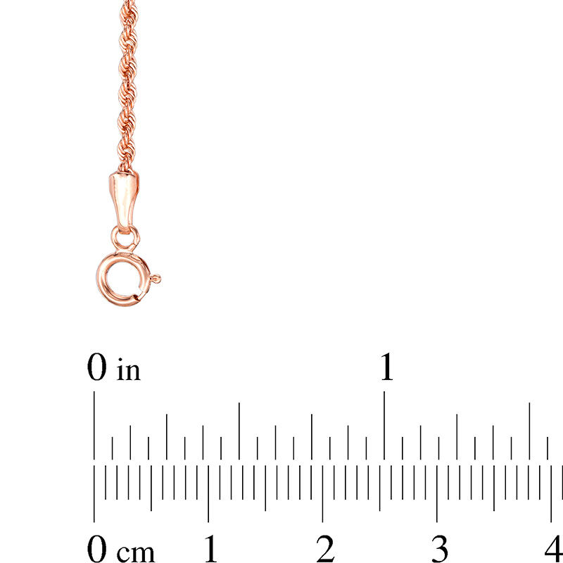 Main Image 2 of 012 Gauge Rope Chain Necklace in 14K Rose Gold - 18"