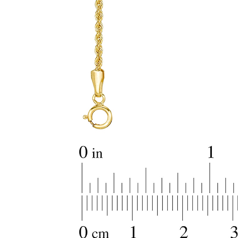 014 Gauge Rope Chain Necklace in 14K Hollow Gold - 20