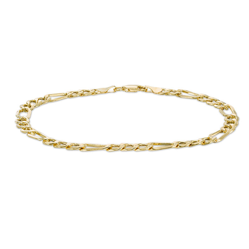 Main Image 2 of 5.0mm Figaro Chain Bracelet in 14K Gold - 8.5"